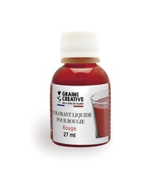 [842701] COLORANT BOUGIE ROUGE 27ML