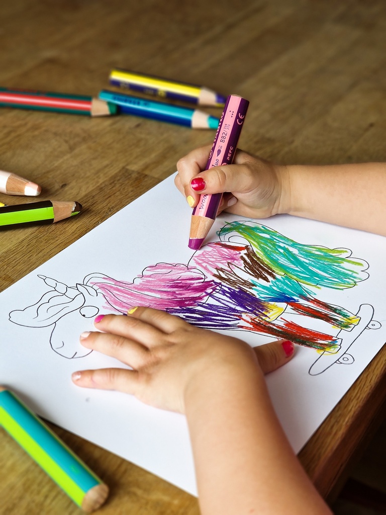 CRAYONS 3 EN 1 WOODY "DUO", ETUI de 10*NOUVEAU