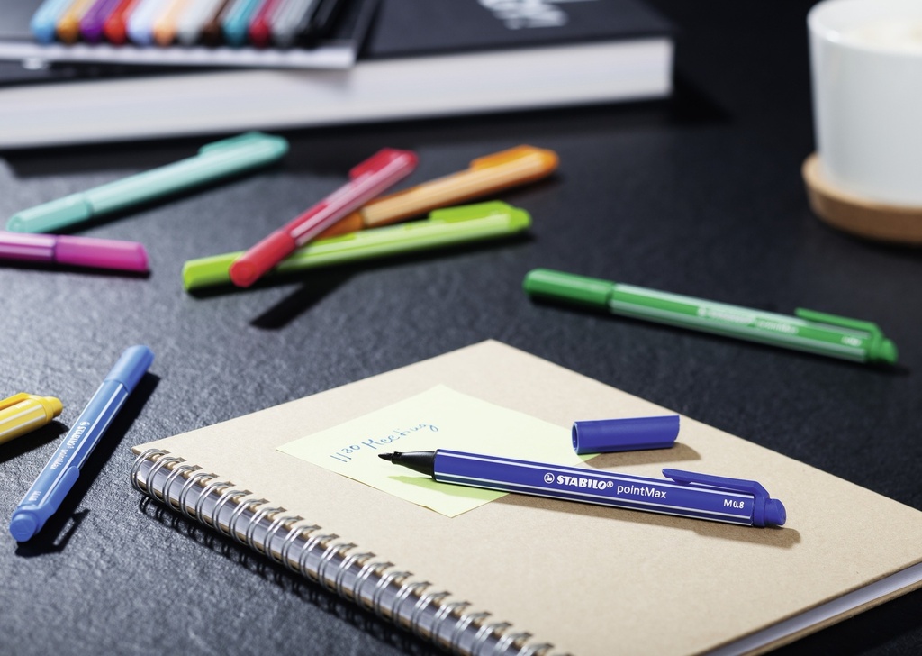 MARQUEURS STABILO POINTMAX, ETUI DE 12