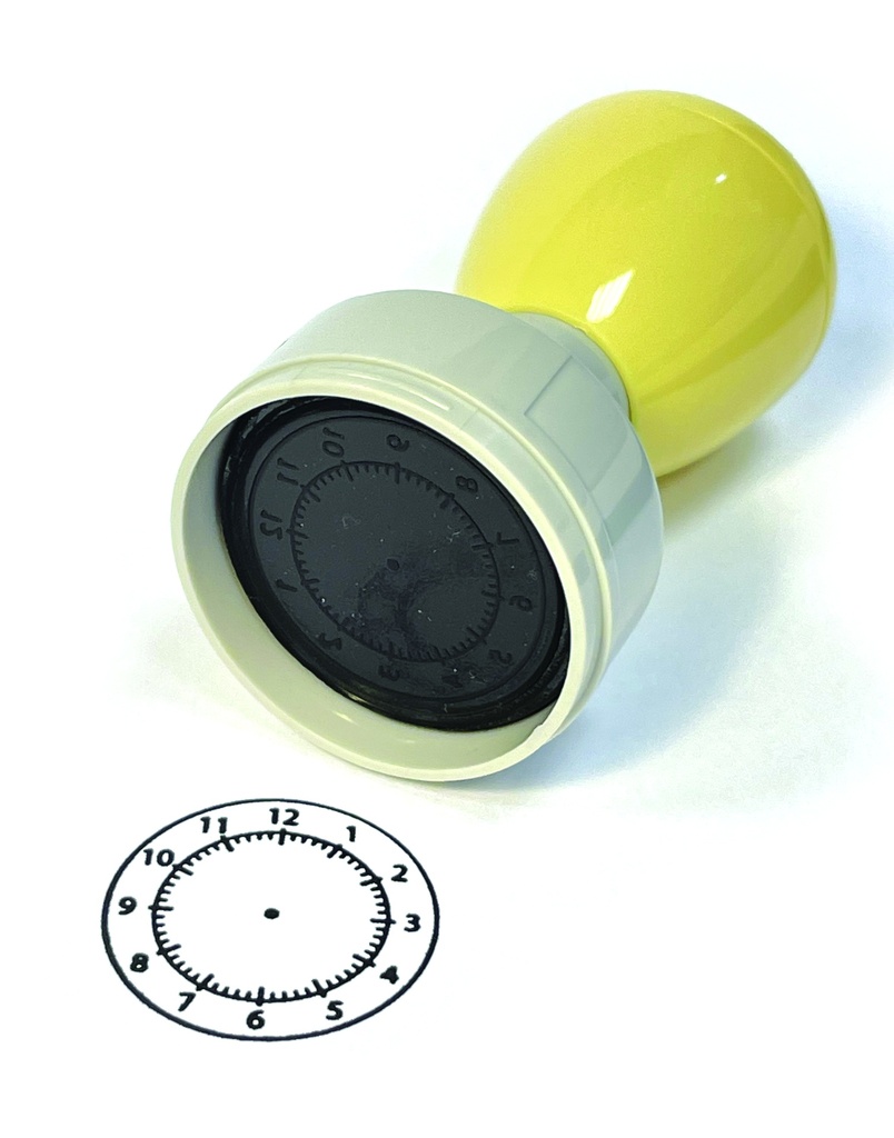 TAMPON HORLOGE MINUTES* NOUVEAU