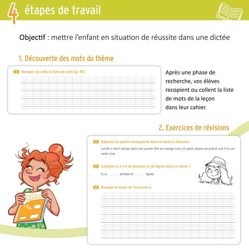 JE REUSSIS MES DICTEES, 1-2e prim.