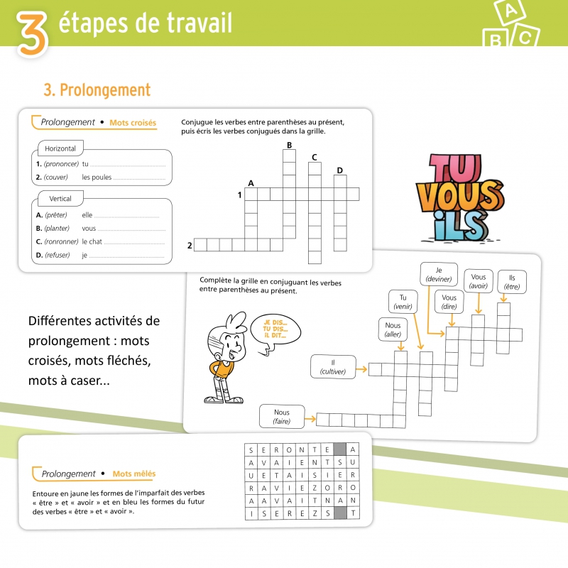 JE REUSSIS EN CONJUGAISON, 2-3E prim.