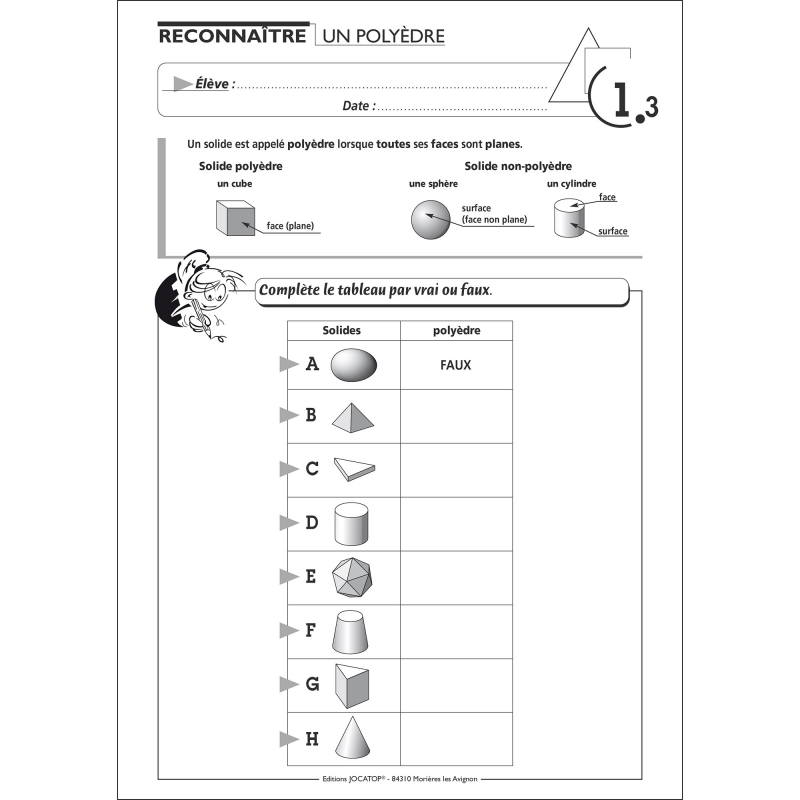 FICHIER : LES VOLUMES