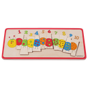 PUZZLE EN BOIS, CHENILLE A CHIFFRE-10 PIECES