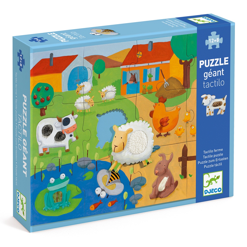PUZZLE, TACTILO LA FERME-20 PIECES