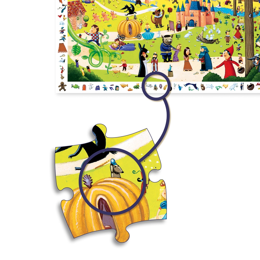 PUZZLE DECOUVERTES, LES CONTES-54 PIECES