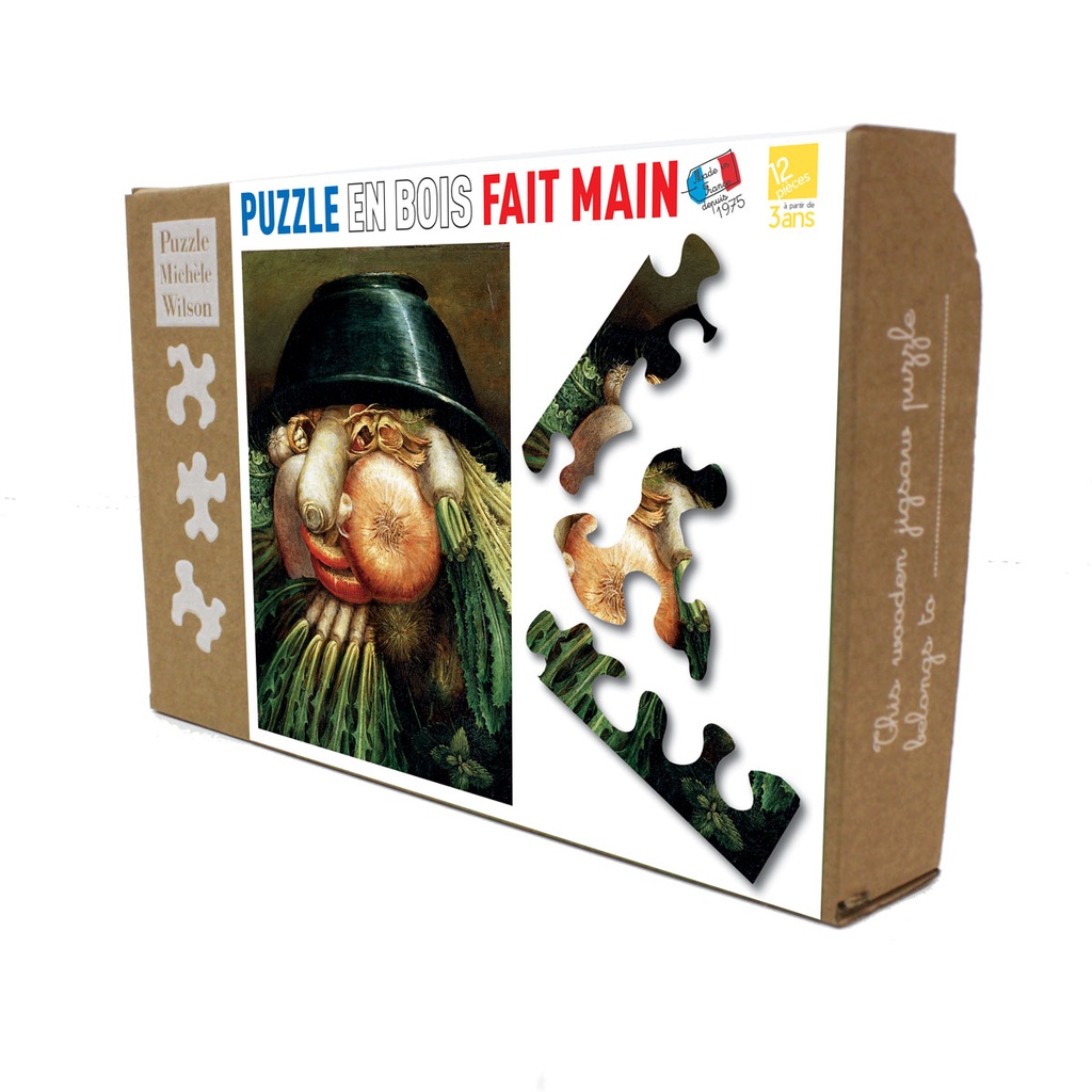 PUZZLE, L'HOMME POTAGER DE ARCIMBOLDO-12 PIECES