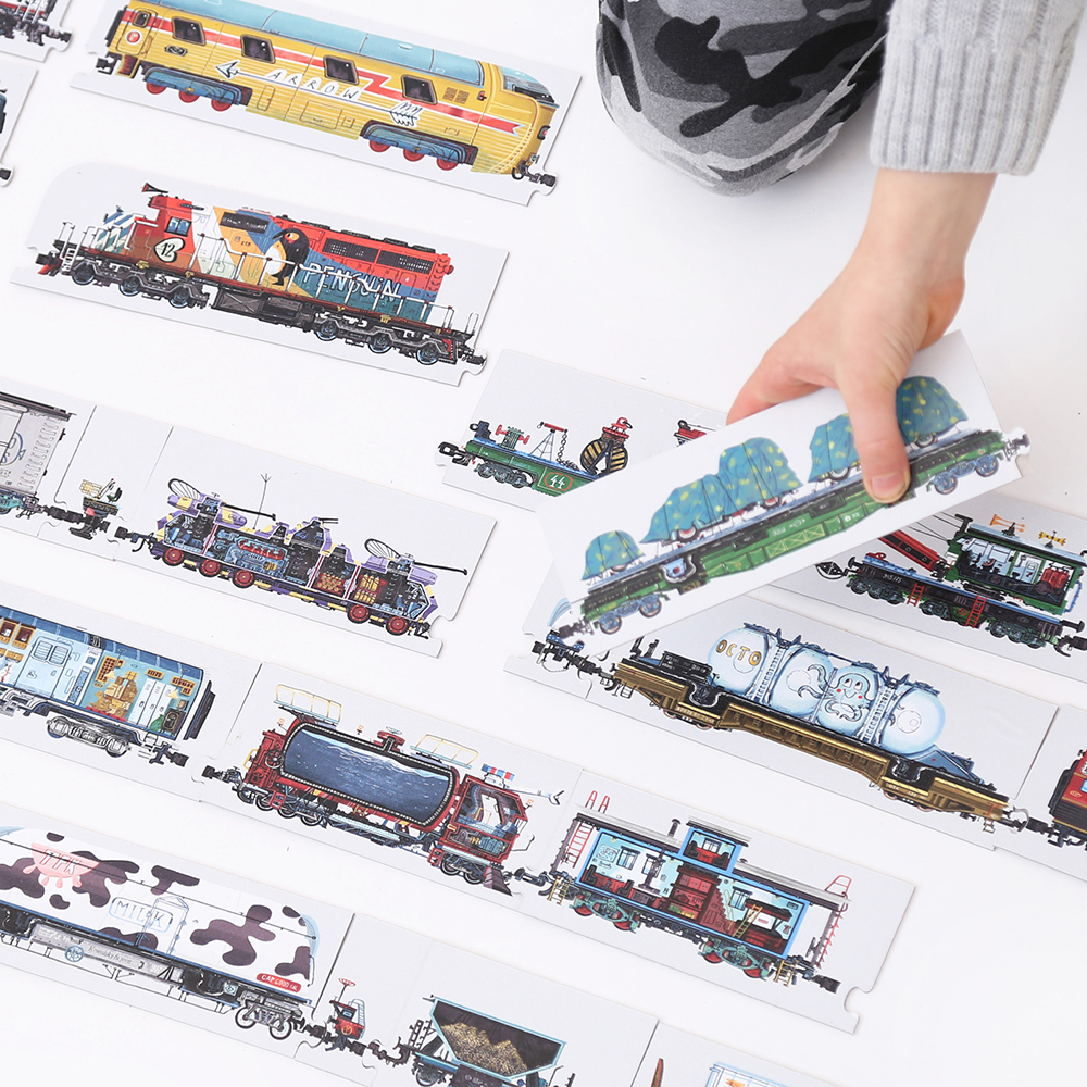 PUZZLE TRAINS, 108 PCS*NOUVEAU