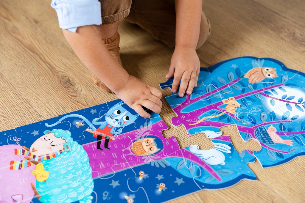 PUZZLE XXL JOUR ET NUIT A LA FERME, 27 PCS * NOUVEAU