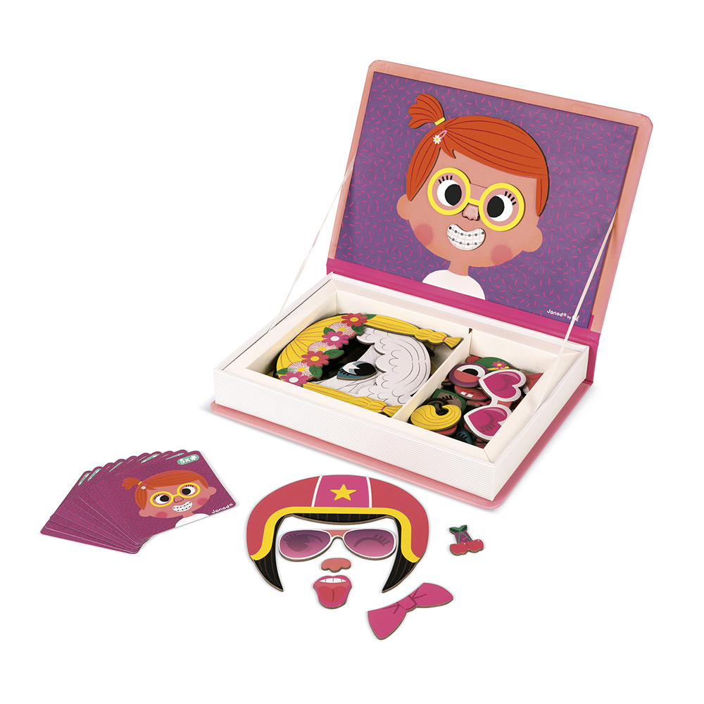 MAGNETI'BOOK CRAZY FACES FILLE* NOUVEAU