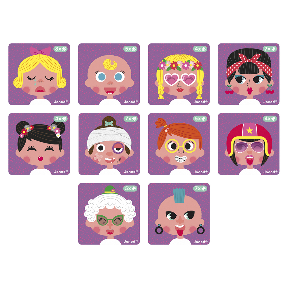 MAGNETI'BOOK CRAZY FACES FILLE* NOUVEAU
