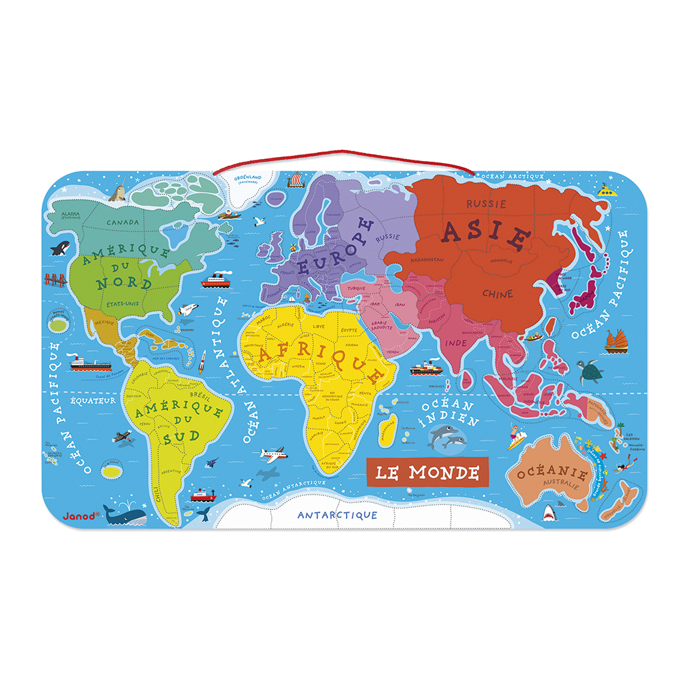 PUZZLE MAGNETIQUE MONDE, 92 PCS* NOUVEAU