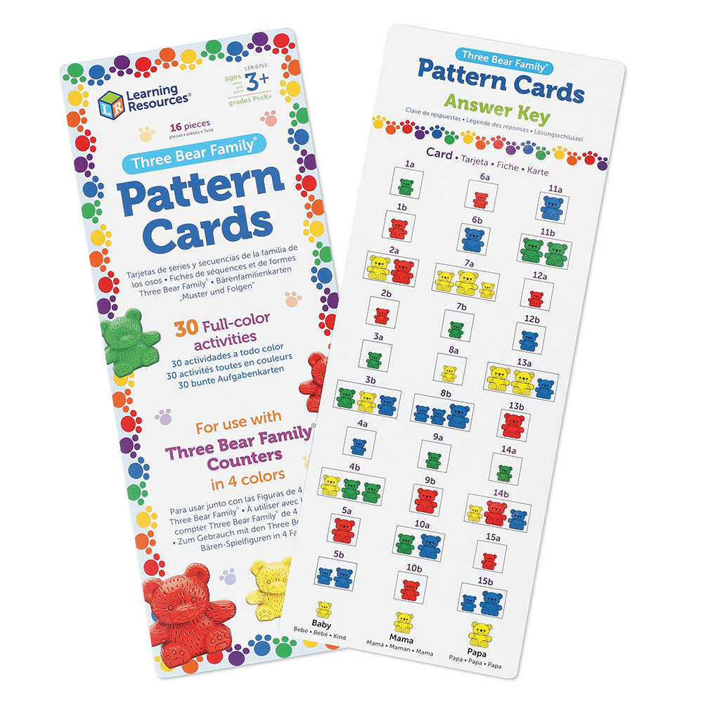 OURSONS DE TRI, CARTES D'ACTIVITES