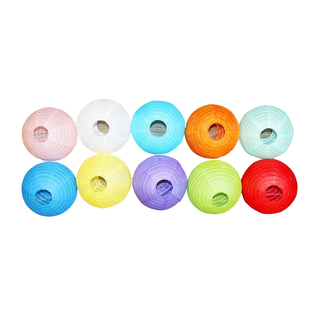 LANTERNES EN PAPIER, LOT DE 10