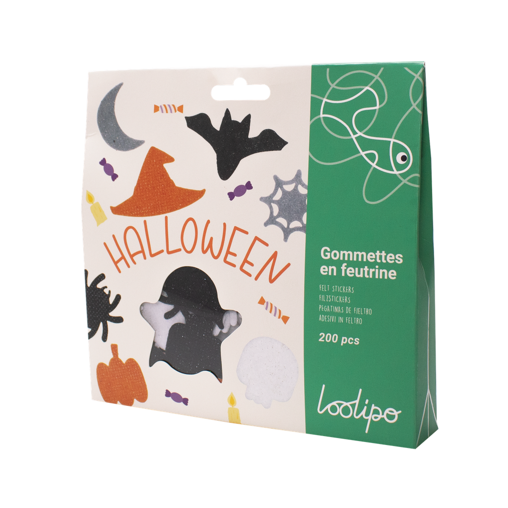 GOMMETTES EN FEUTRINE HALLOWEEN* NOUVEAU