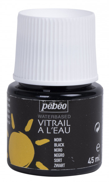 PEINTURE VITRAIL A L'EAU, 10 COULEURS