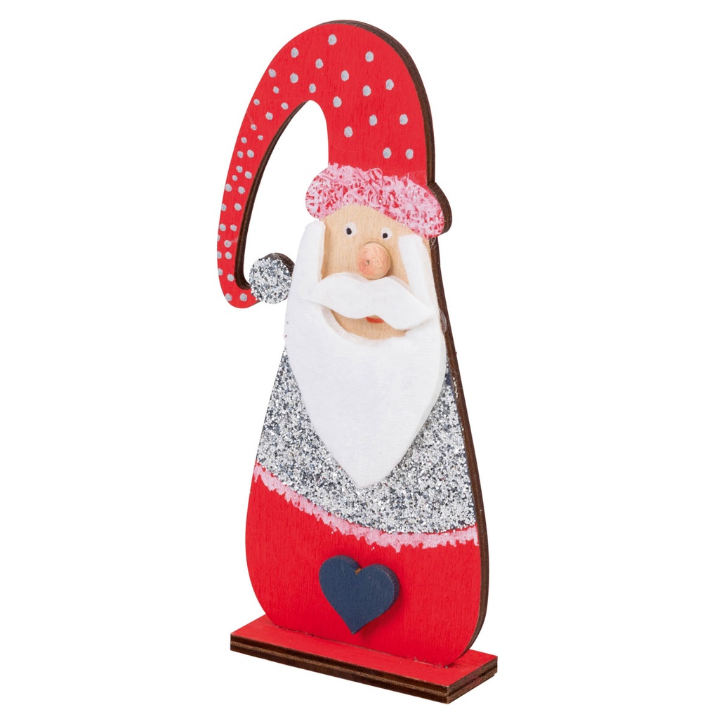 LUTIN DE NOËL EN BOIS, 15 CM*NOUVEAU