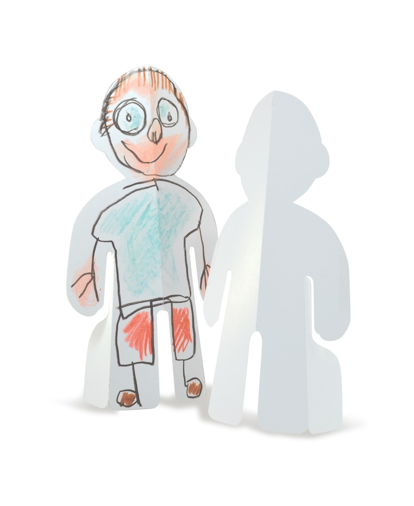 PERSONNAGES EN CARTON, LOT DE 50