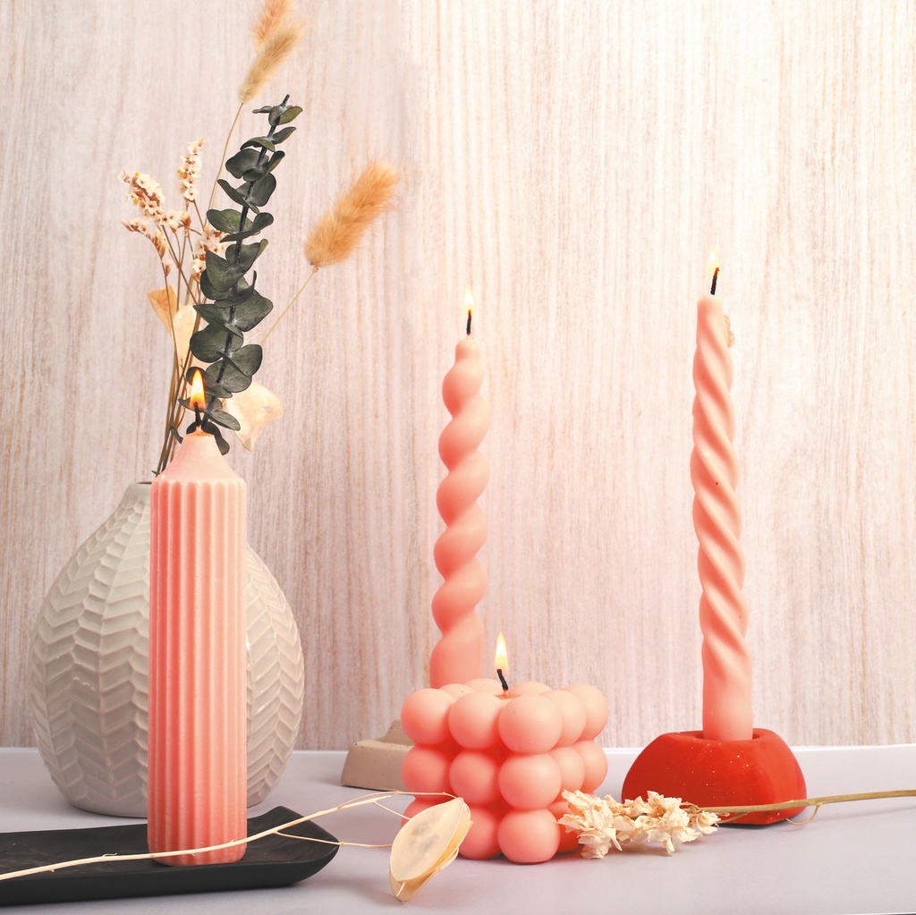 MOULE SILICONE POUR BOUGIE: TORSADE* NOUVEAU