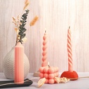 MOULE SILICONE POUR BOUGIE: TORSADE* NOUVEAU