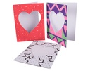 CADRES COEUR EN CARTON, LOT DE 10* NOUVEAU