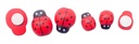 COCCINELLES EN BOIS, SACHET DE 20 PIECES* NOUVEAU