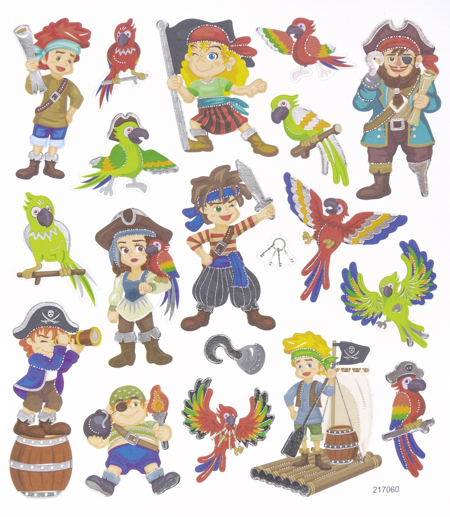 CHARMANTS STICKERS "PIRATES" * NOUVEAU