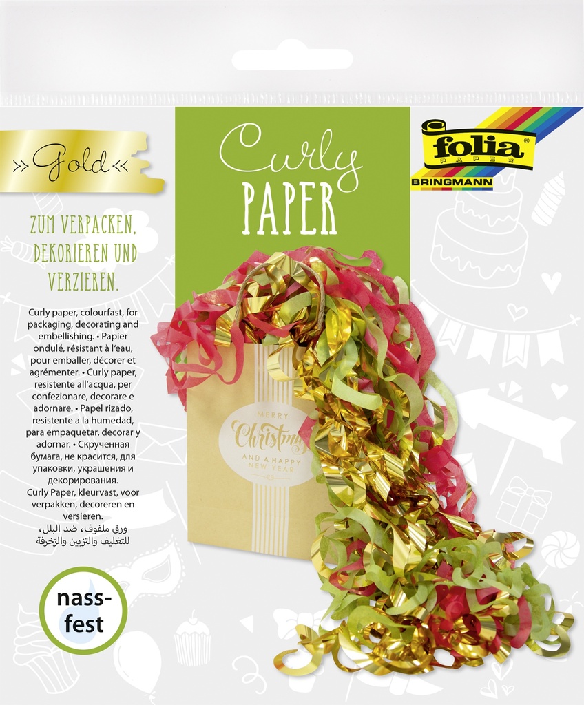 PAPIER DE SOIE BOUCLE, COULEURS VIVES* NOUVEAU