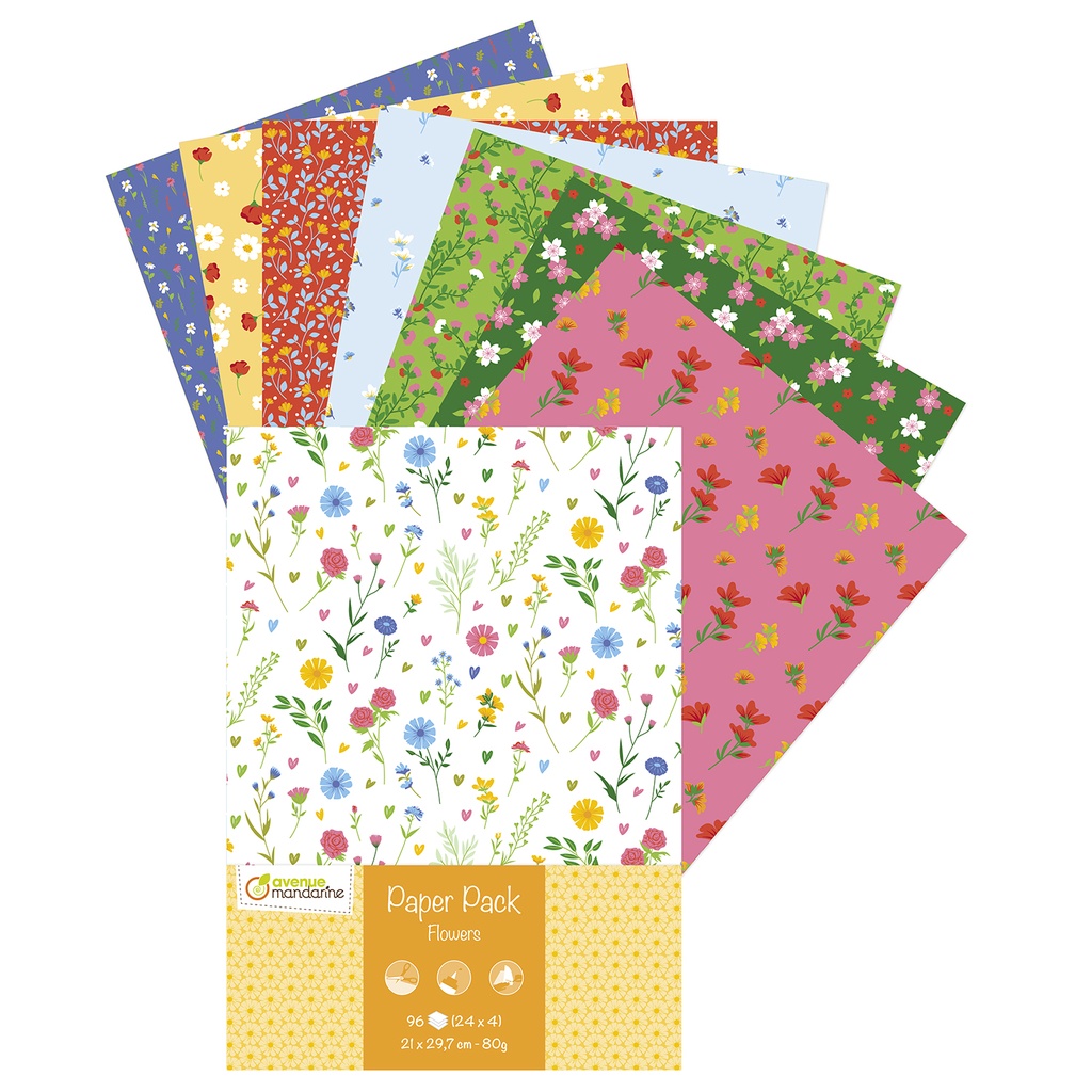 PAPIER FLOWERS,BLOC DE 96F* NOUVEAU