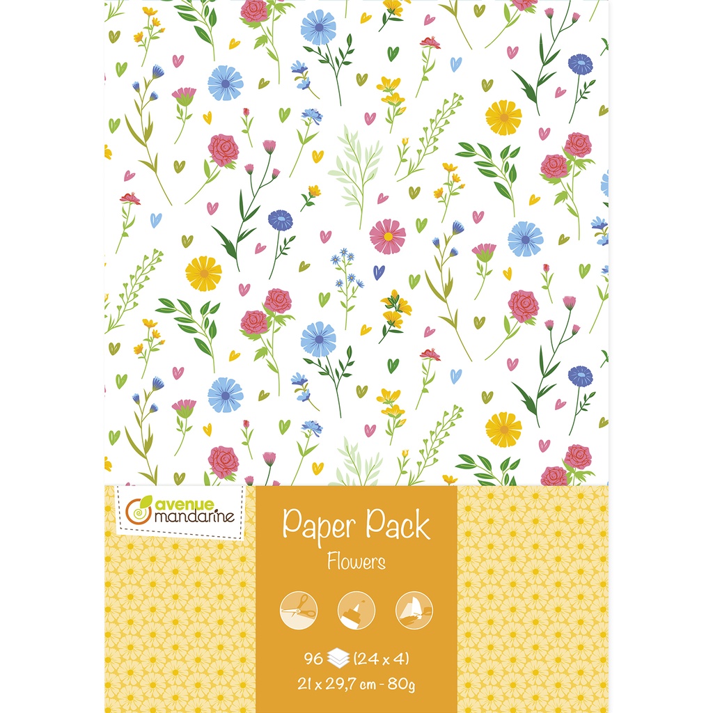 PAPIER FLOWERS,BLOC DE 96F* NOUVEAU