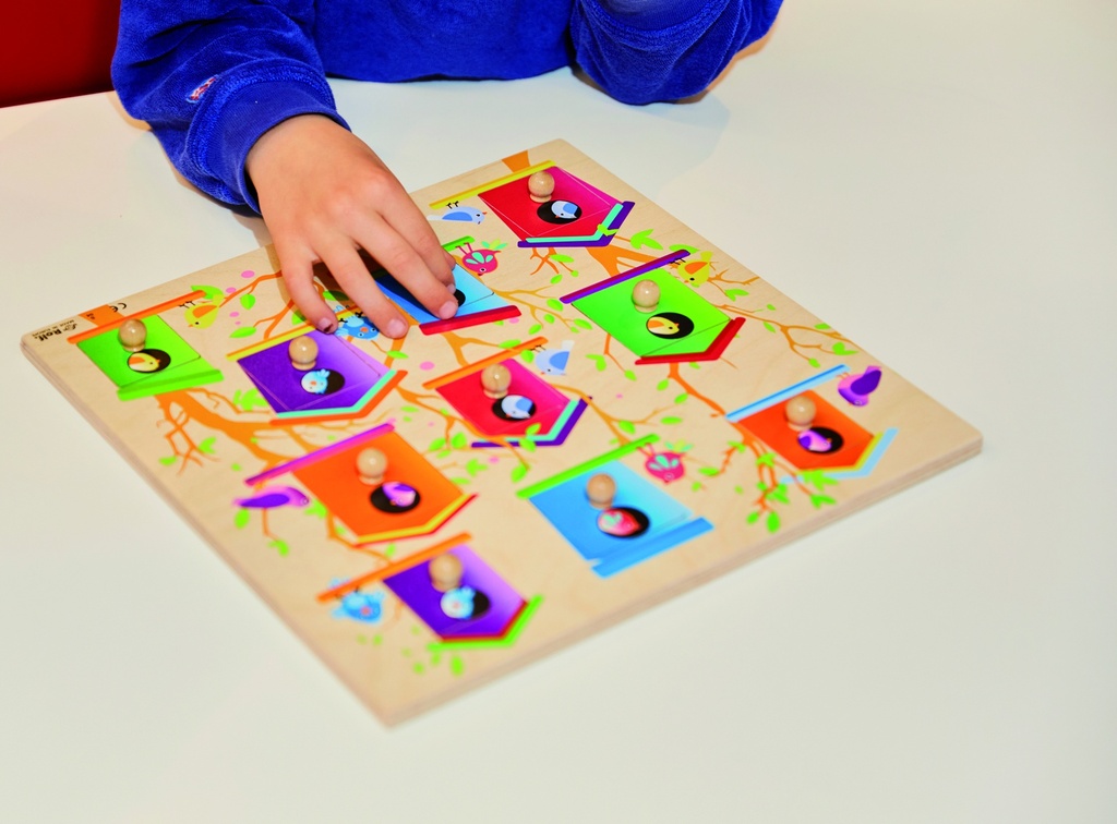 PUZZLE A ENCASTREMENT "LES NICHOIRS", 10 PCS* NOUVEAU