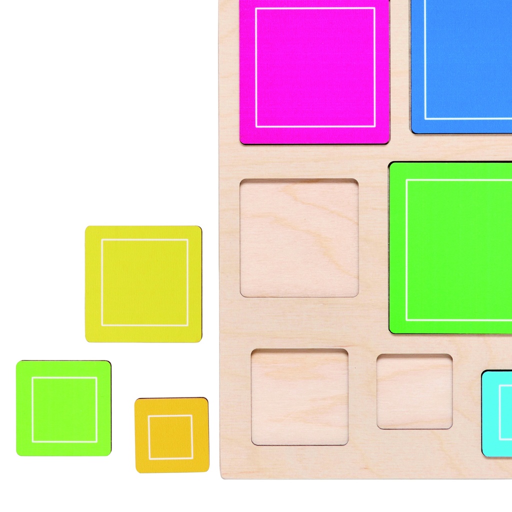 PUZZLE RELIEF CARRES, 10 PCS* NOUVEAU