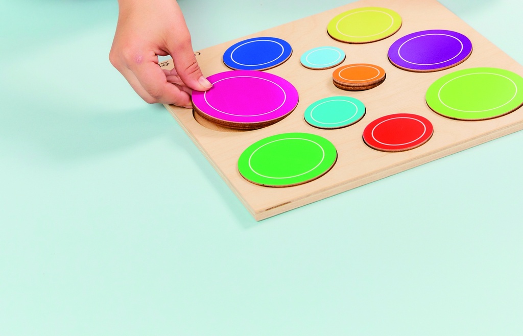 PUZZLE RELIEF CERCLES, 10 PCS* NOUVEAU