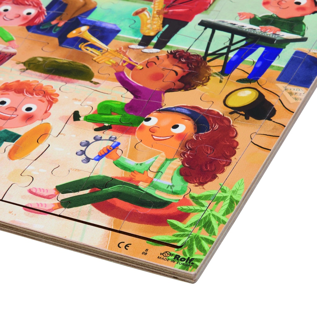 PUZZLE EN BOIS "L'ORCHESTRE", 81 PCS* NOUVEAU