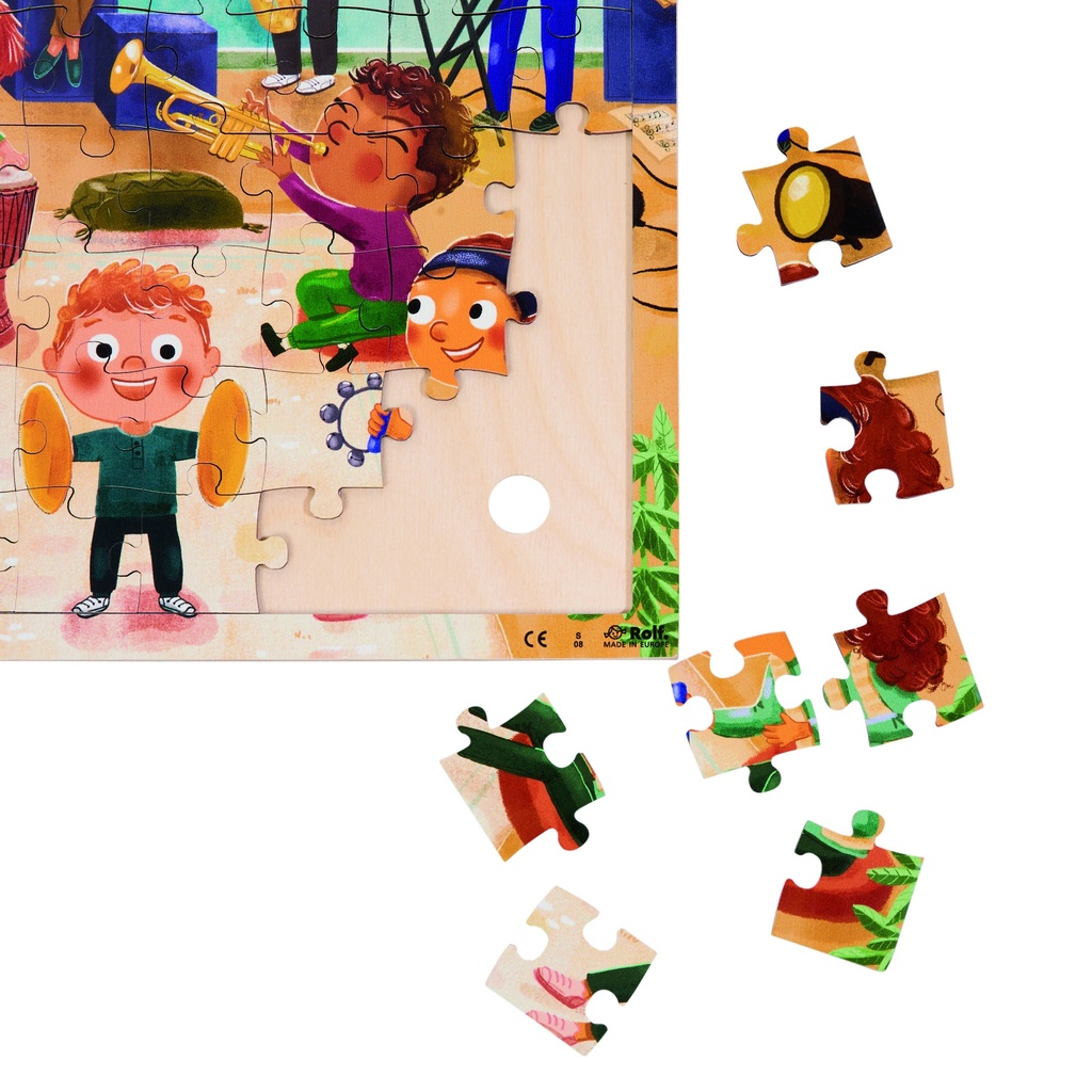 PUZZLE EN BOIS "L'ORCHESTRE", 81 PCS* NOUVEAU