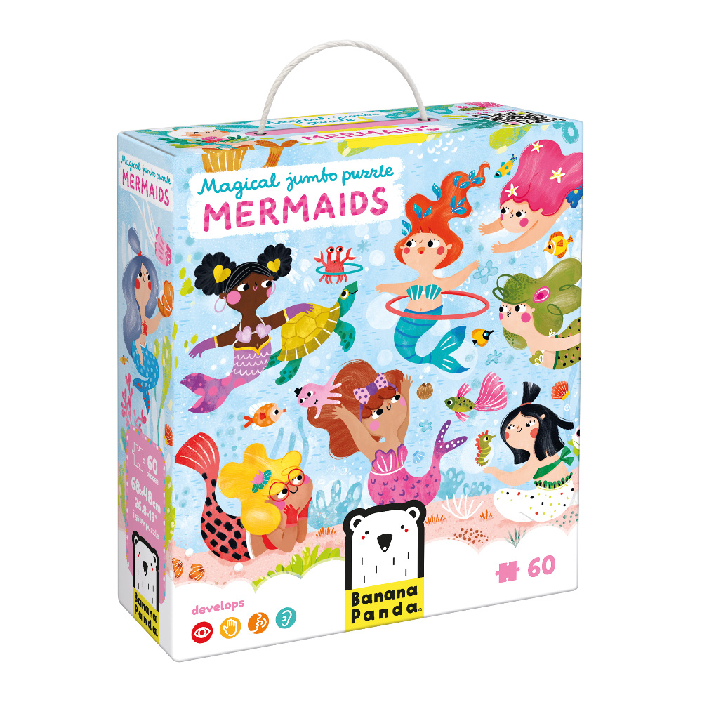 PUZZLE JUMBO LES SIRENES, 60 PCS* NOUVEAU