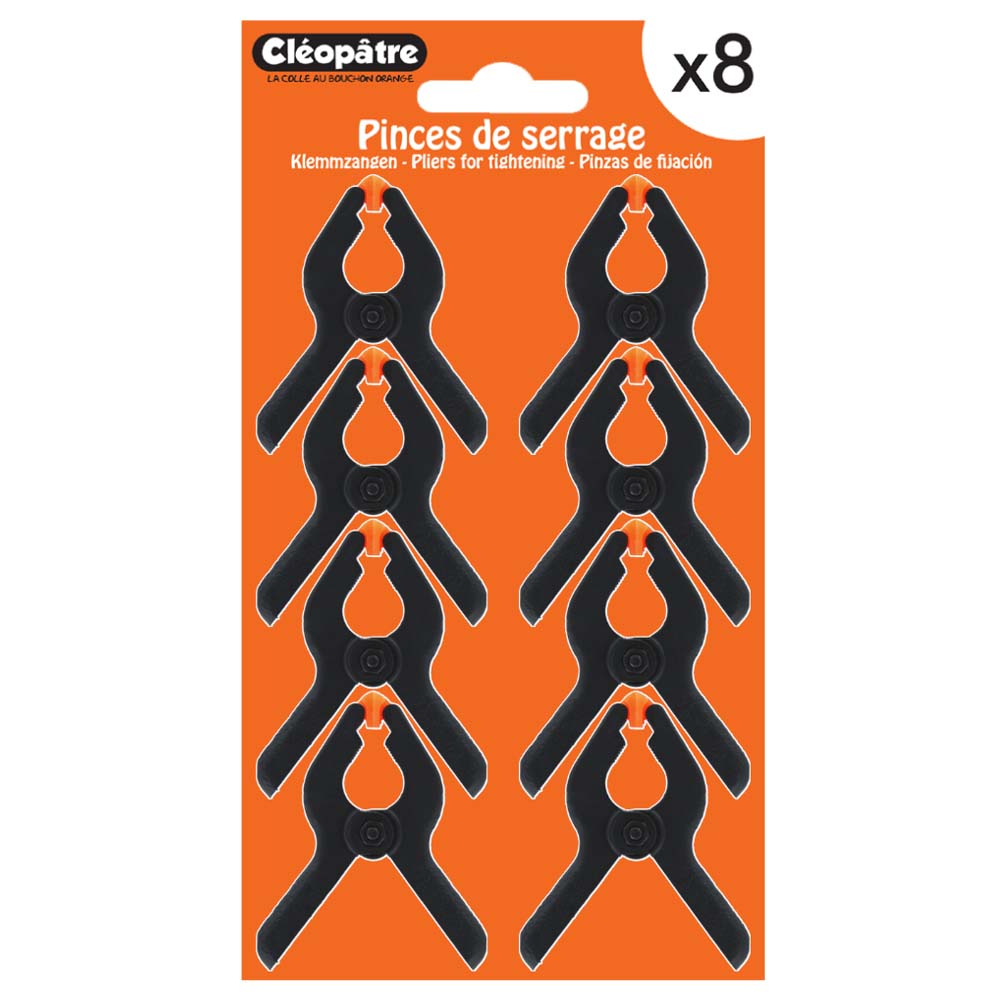PINCES DE SERRAGE, LOT DE 8 * NOUVEAU