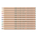 CRAYONS DE COULEUR BOIS NATUREL NON LAQUE, LOT DE 12* NOUVEAU