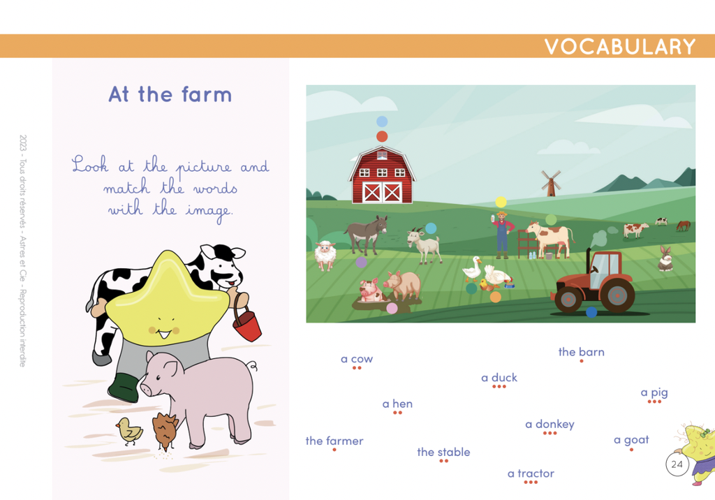 CHEVALET ETOILIUM  "HAVE FUN WITH ENGLISH"* NOUVEAU