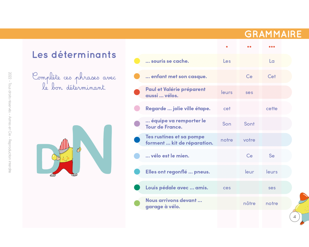 CHEVALET ETOILIUM " N°2 FRANCAIS ET MATHEMATIQUES"* NOUVEAU