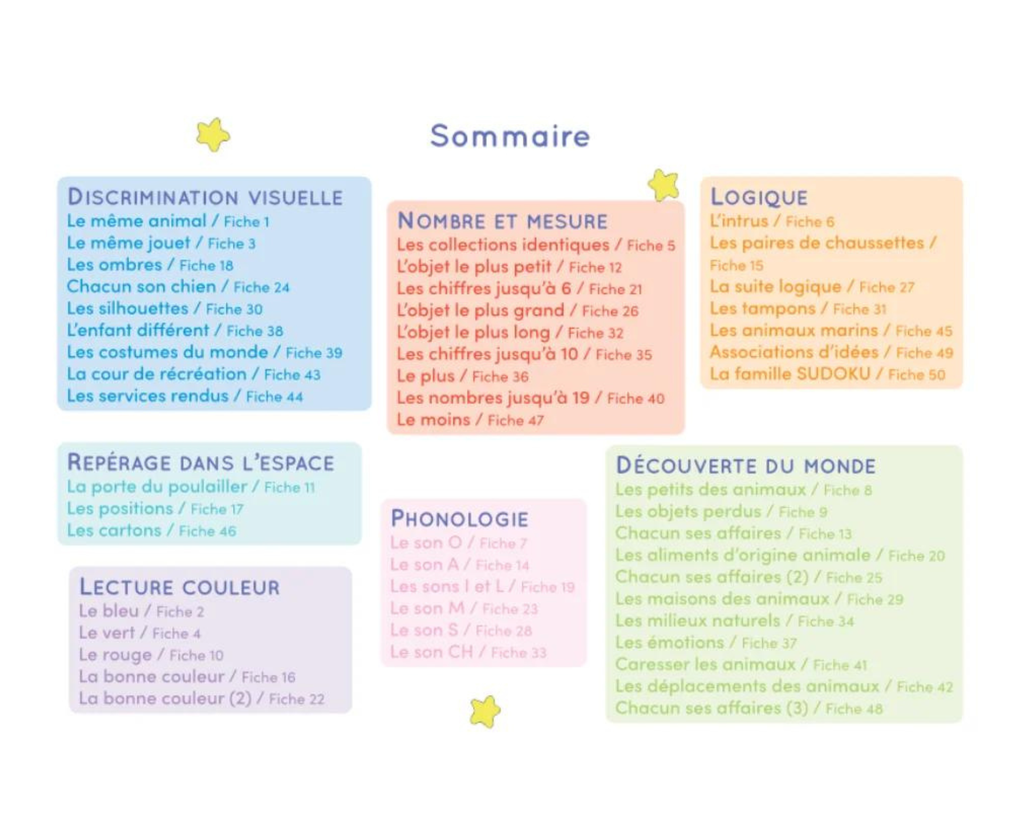 CARNET ETOILIUM "VIVE LA MATERNELLE"