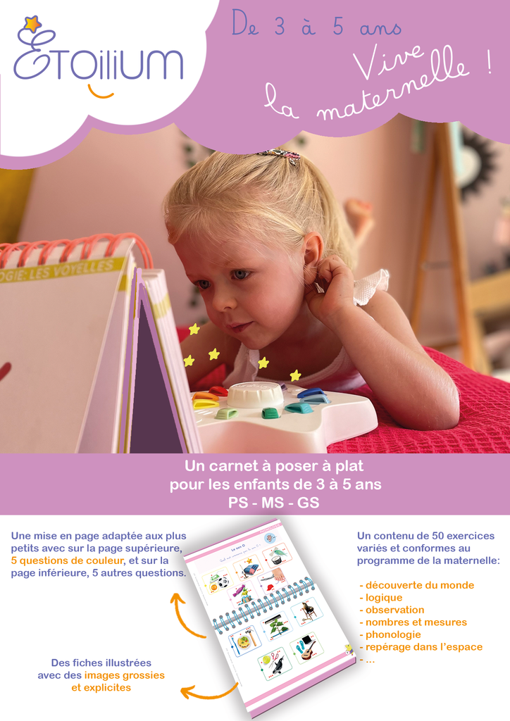 CARNET ETOILIUM "VIVE LA MATERNELLE"