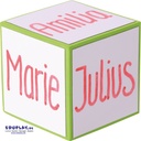 CUBES EFFACABLES, 8 CM