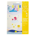 FEUTRINE A PAILLETTES BIODEGRADABLES 20X30CM, 10 ASS.