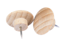 WOODEN PUSH PINS, 25 PCS