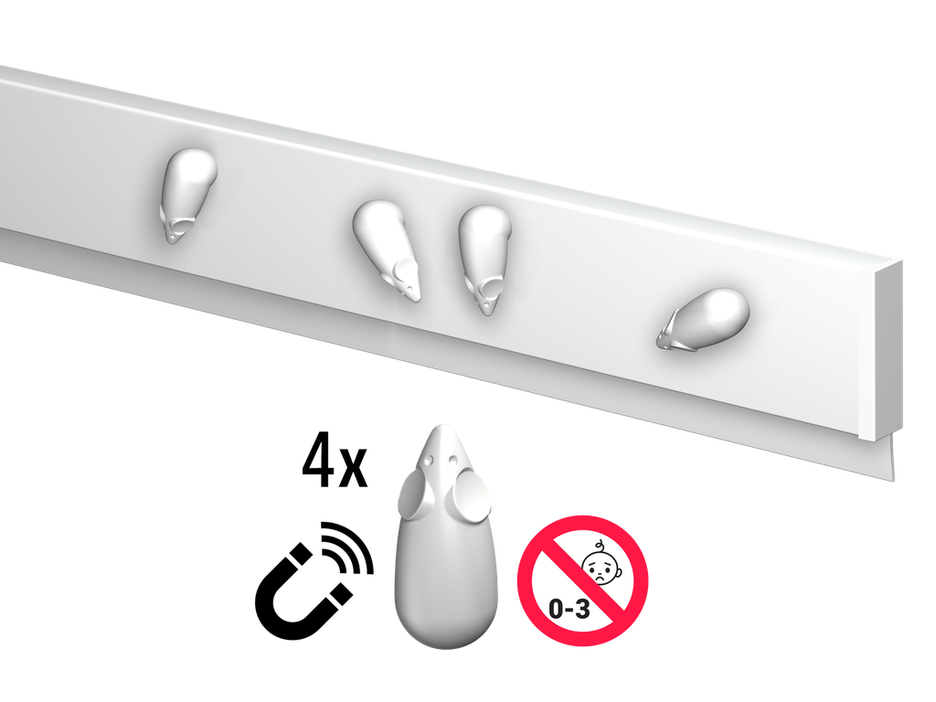 INFO RAIL BLANC MAGNETIQUE, 2M