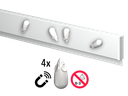 INFO RAIL BLANC MAGNETIQUE, 2M