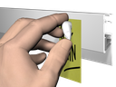 INFO RAIL BLANC MAGNETIQUE, 2M
