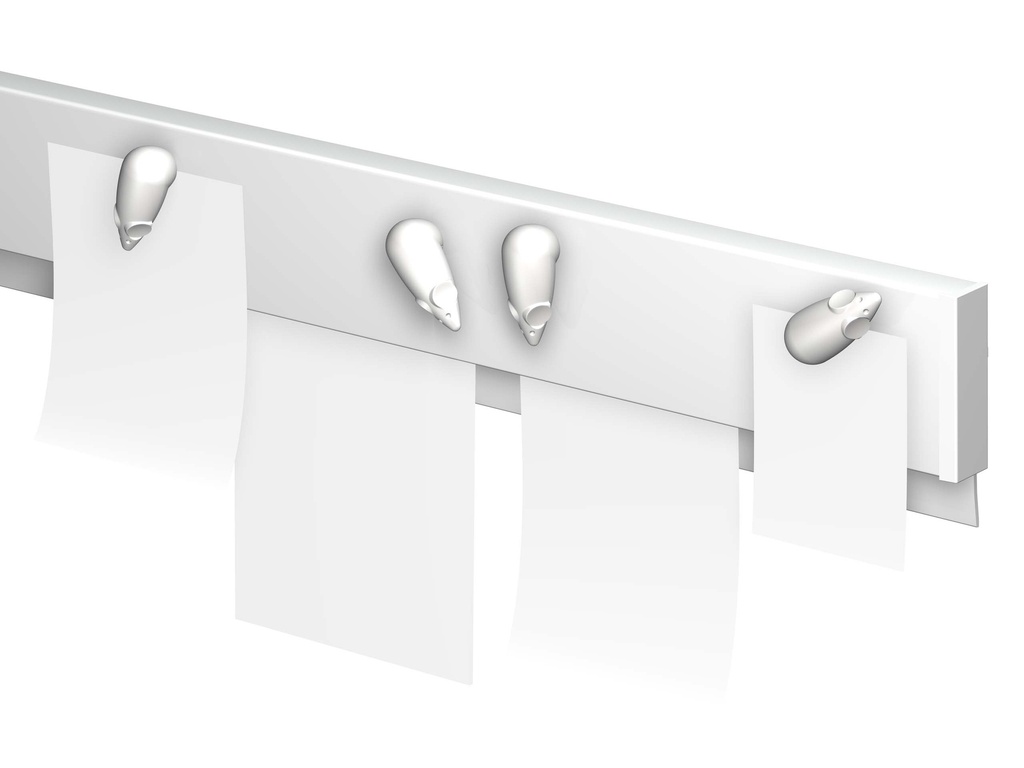 INFO RAIL BLANC MAGNETIQUE, 2M