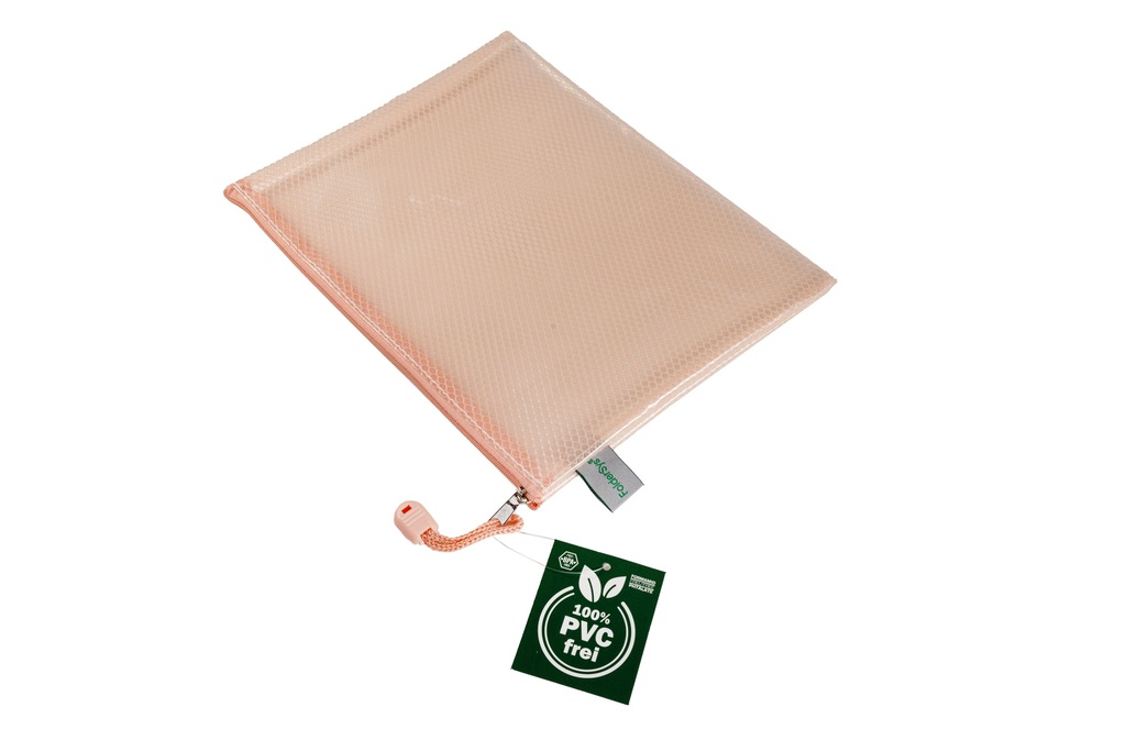 POCHETTE FOURRE-TOUT SANS PVC A4, BLEU PASTEL